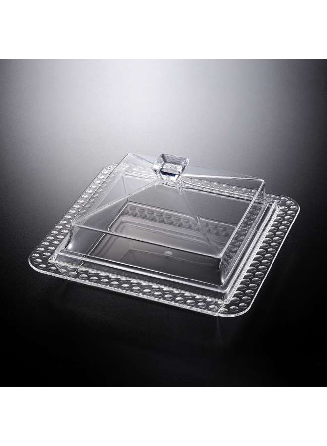 Acrylic Dessert Serving Set Square Clear M