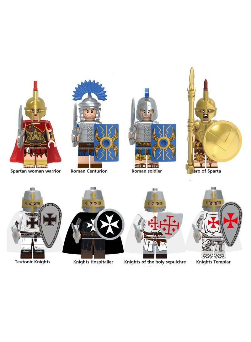 Roman Soldier Spartan Valiant Templar Knights X0316 Building Block