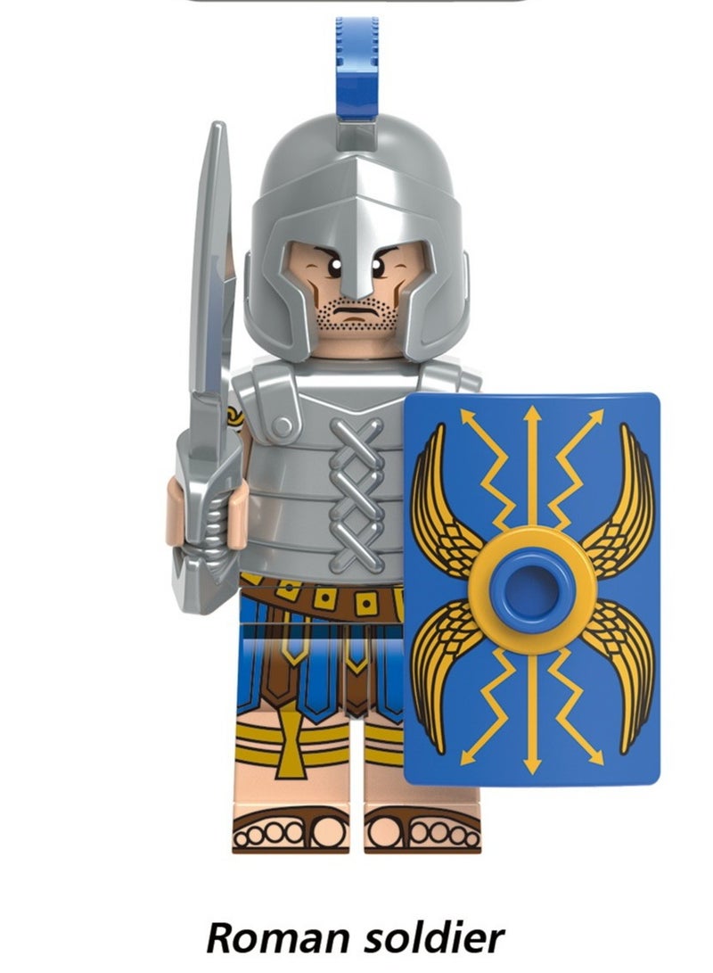 Roman Soldier Spartan Valiant Templar Knights X0316 Building Block