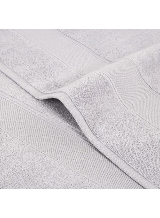 Micro Pleat Bath Towel Slvgr