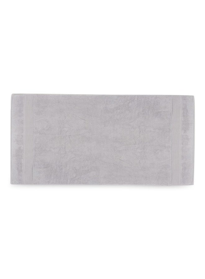 Micro Pleat Bath Towel Slvgr