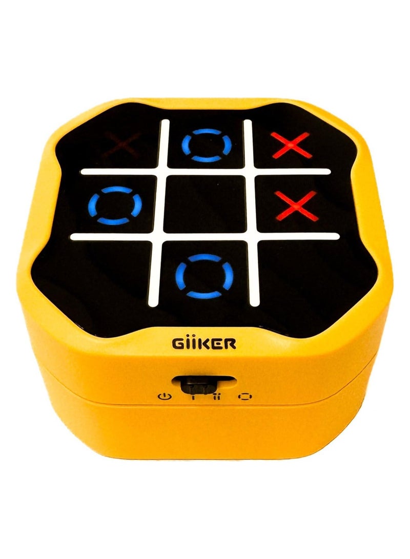 GiiKER Tic Tac Toe Bolt Game, 3-in-1 Handheld Puzzle Game Console, Portable Travel Games for Educational and Memory Growth, Fidget Toys Board Games for Kids and Adults, Birthday Gifts for All Ages