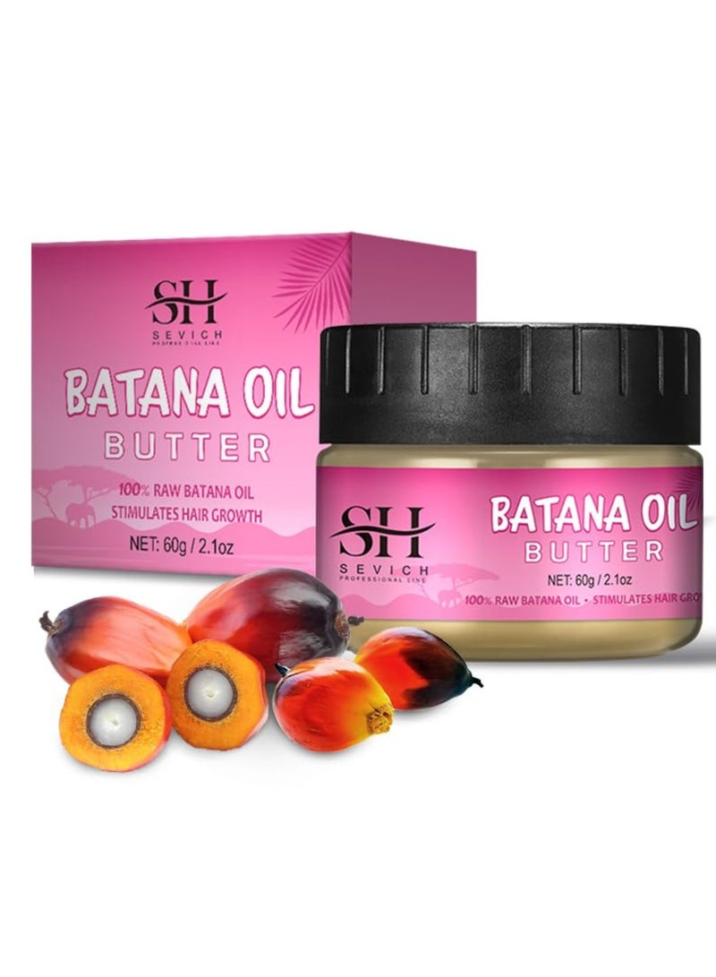 60g Batana Oil Hair Butter for Hair Growth Pure 100% Raw Batana Oil for Hair Growth Organic Natural Hair Growth Oil Effective Against Hair Loss Promote Hair Regrowth Repair Damaged Hair