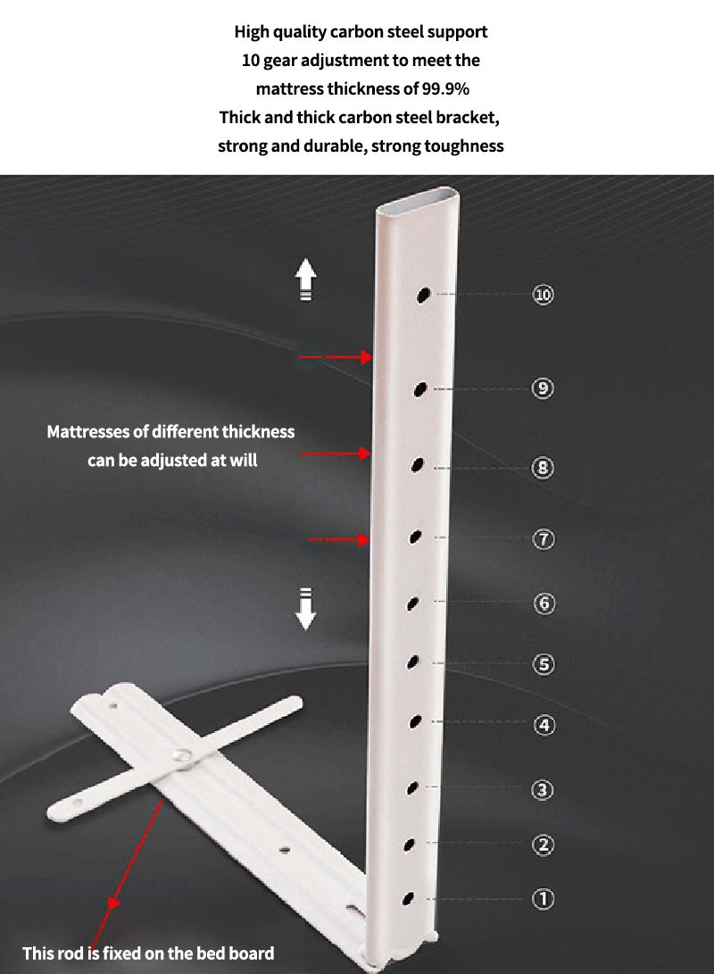 Reinforced High-density Breathable Anti-collision Cotton Bed Circumference (with Safety Buckle)