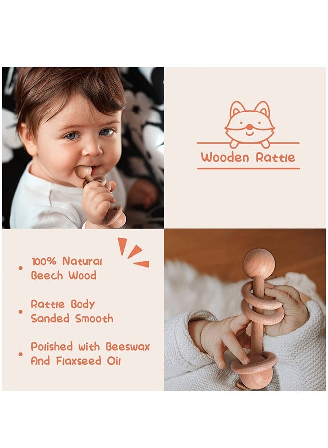 Baby Gift Basket, Newborn Gift Set with Baby Baby Rattle, Newborn Baby Gift Set, Newborn Baby Gifts, Medium Baby Gift Basket Kit for Expecting Moms(WHITE)…