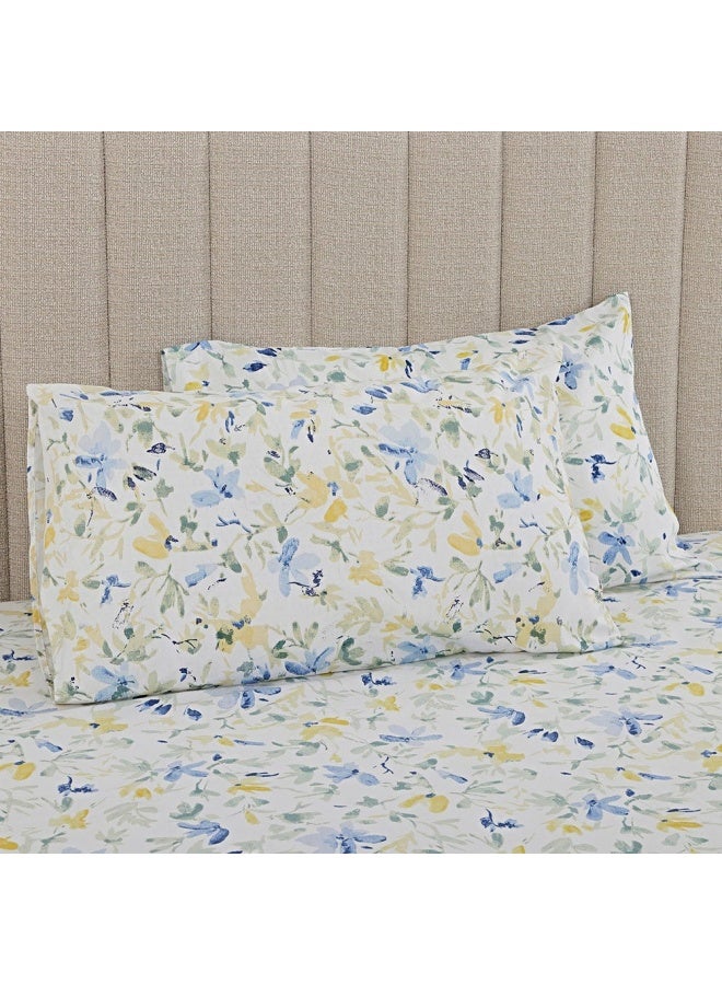 Brighton King-Sized Duvet Cover, Light Blue And White - 230X220 Cm