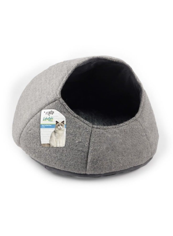 Nest Cat Bed Grey