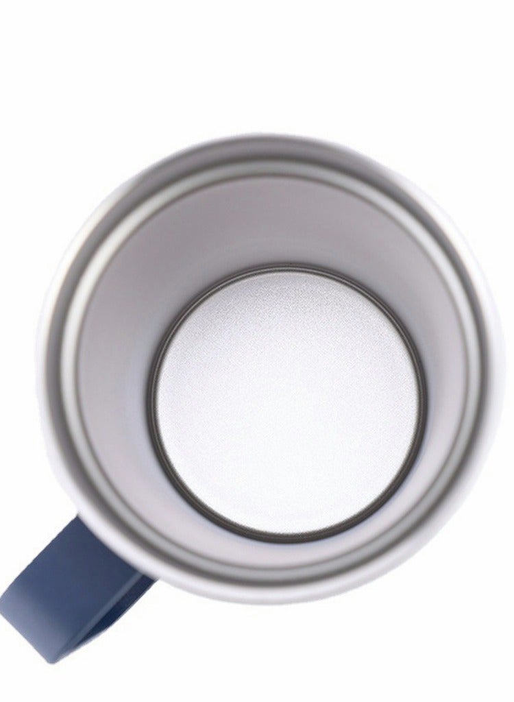 Coffee Mug, 22 Oz Stainless Steel Insulated Coffee Mug with Handle, Tumbler Cup with Sliding Lid, Double Wall Vacuum Travel Mug for Hot and Cold Drinks Tea, Dark Blue