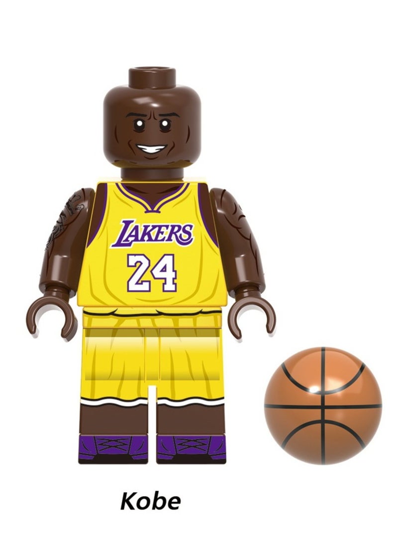 Basketball Game NBA Star Series Assembly Building Block Figurine Toys 8Pieces