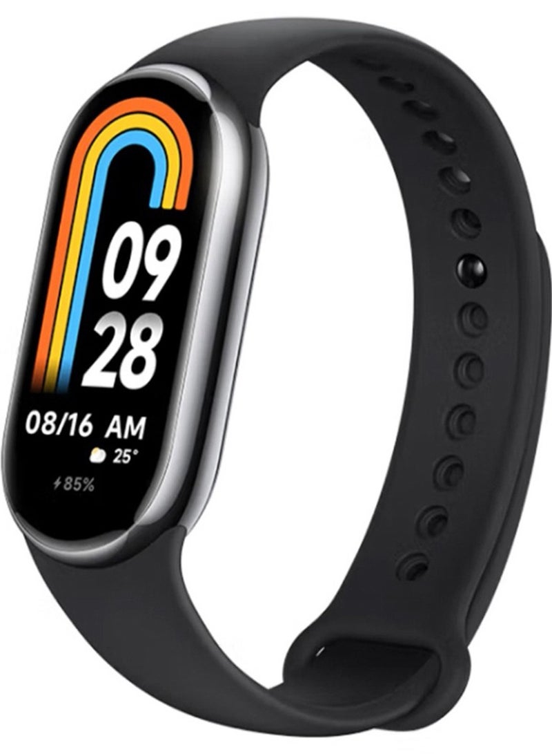 190 mAh Mi Band 8 Smart Bracelet AMOLED Screen Heart Rate Blood Oxygen Bluetooth Sport Watch Fitness Tracker Smart Watch Global Version Black