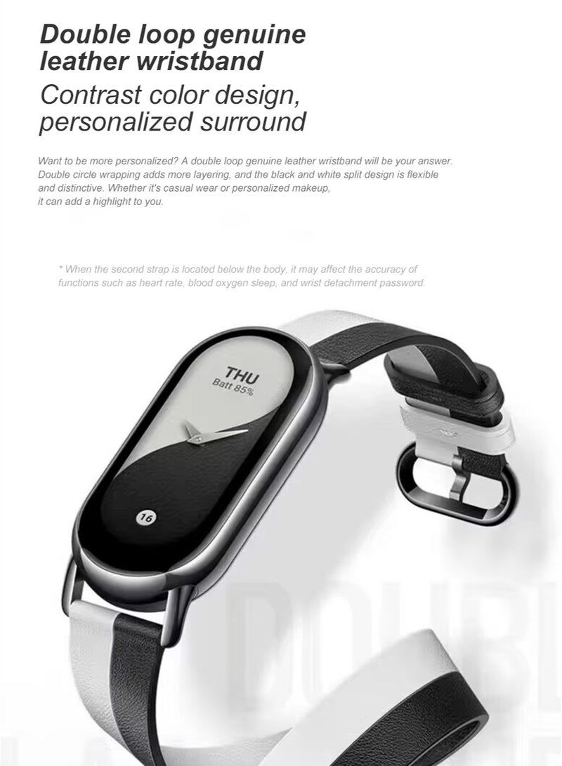 190 mAh Mi Band 8 Smart Bracelet AMOLED Screen Heart Rate Blood Oxygen Bluetooth Sport Watch Fitness Tracker Smart Watch Global Version Black