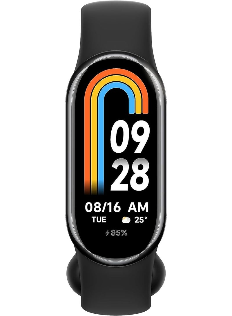 190 mAh Mi Band 8 Smart Bracelet AMOLED Screen Heart Rate Blood Oxygen Bluetooth Sport Watch Fitness Tracker Smart Watch Global Version Black