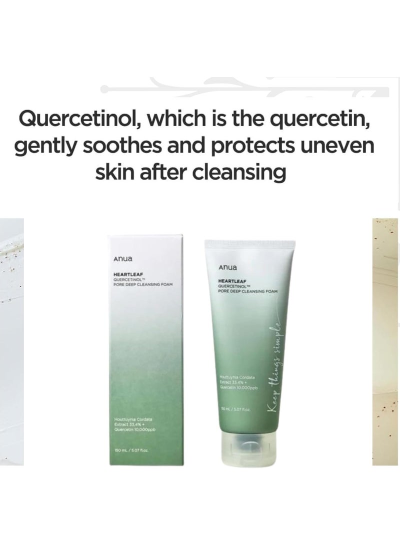 Heartleaf Quercetinol Pore Deep Cleansing Foam, For Refreshing And Effective Pore Cleansing 150ml