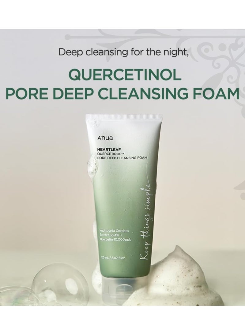 Heartleaf Quercetinol Pore Deep Cleansing Foam, For Refreshing And Effective Pore Cleansing 150ml