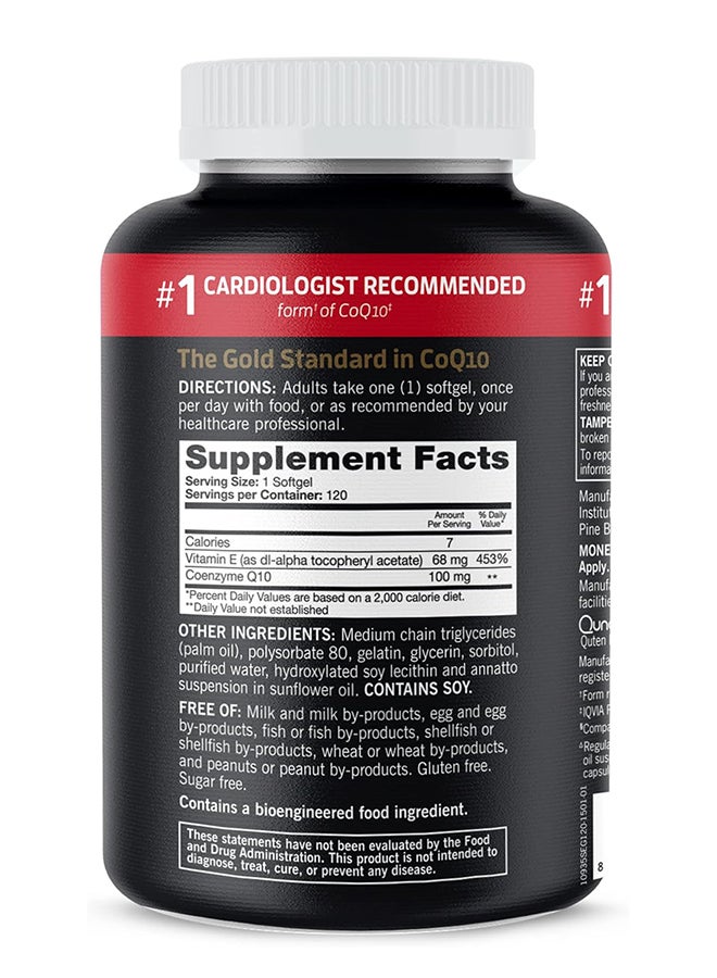 CoQ10 3X Better Absorption 100mg - 120 Softgels