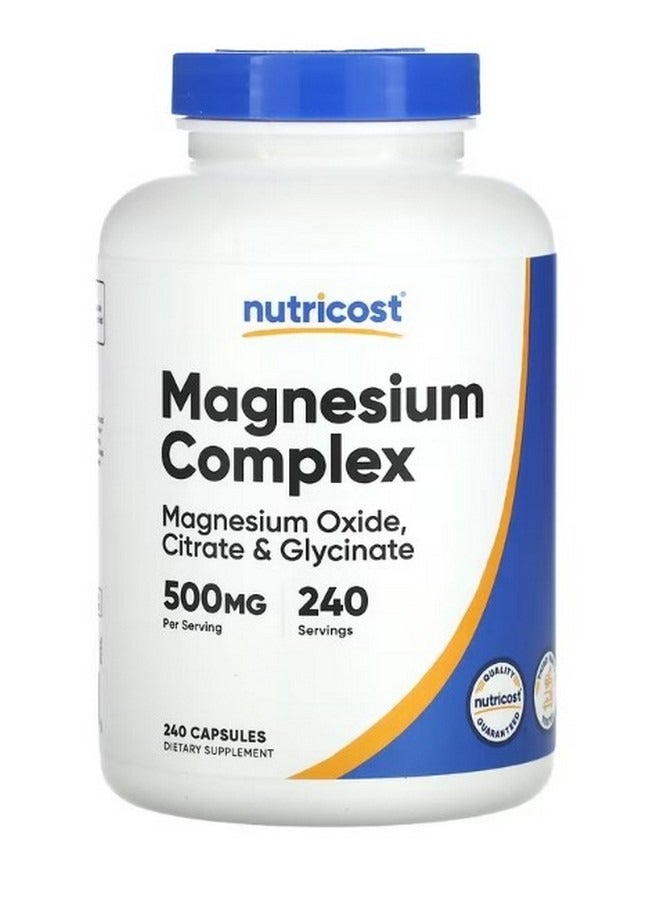 Magnesium Complex 500 Mg 240 Capsules