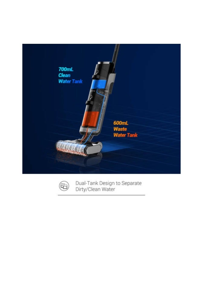 Ezviz smart cordless wet and dry vacuum cleaner RH1 black 4000mAh -12000pa suction