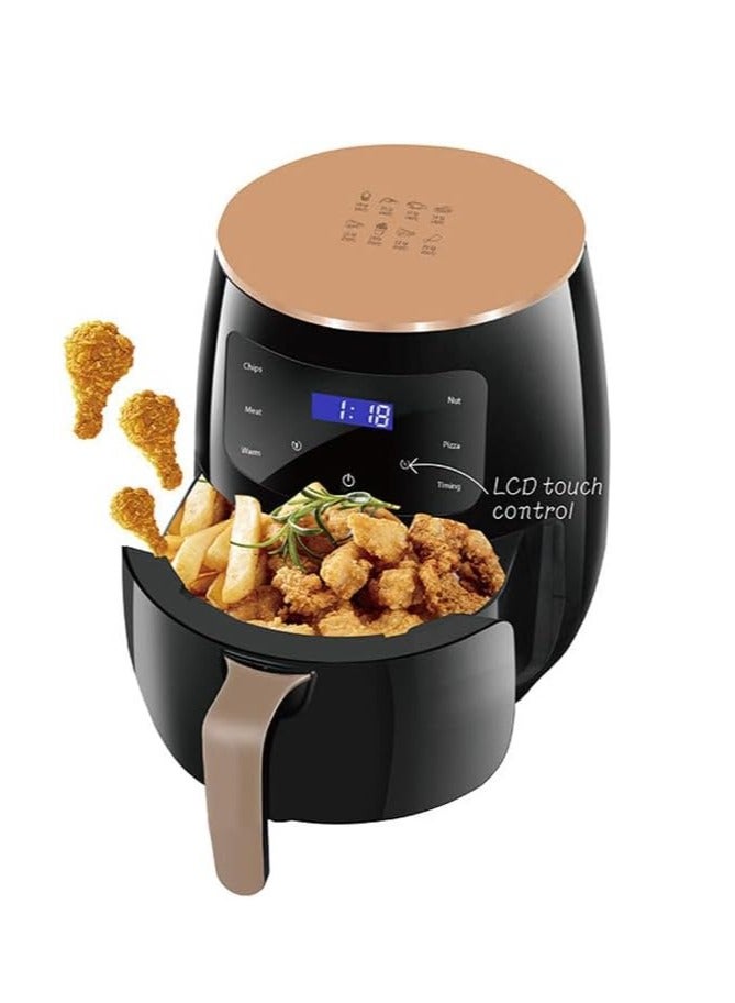 Silver Crest Multifunctional Digital Touch Air Fryer 6L 2400W Black