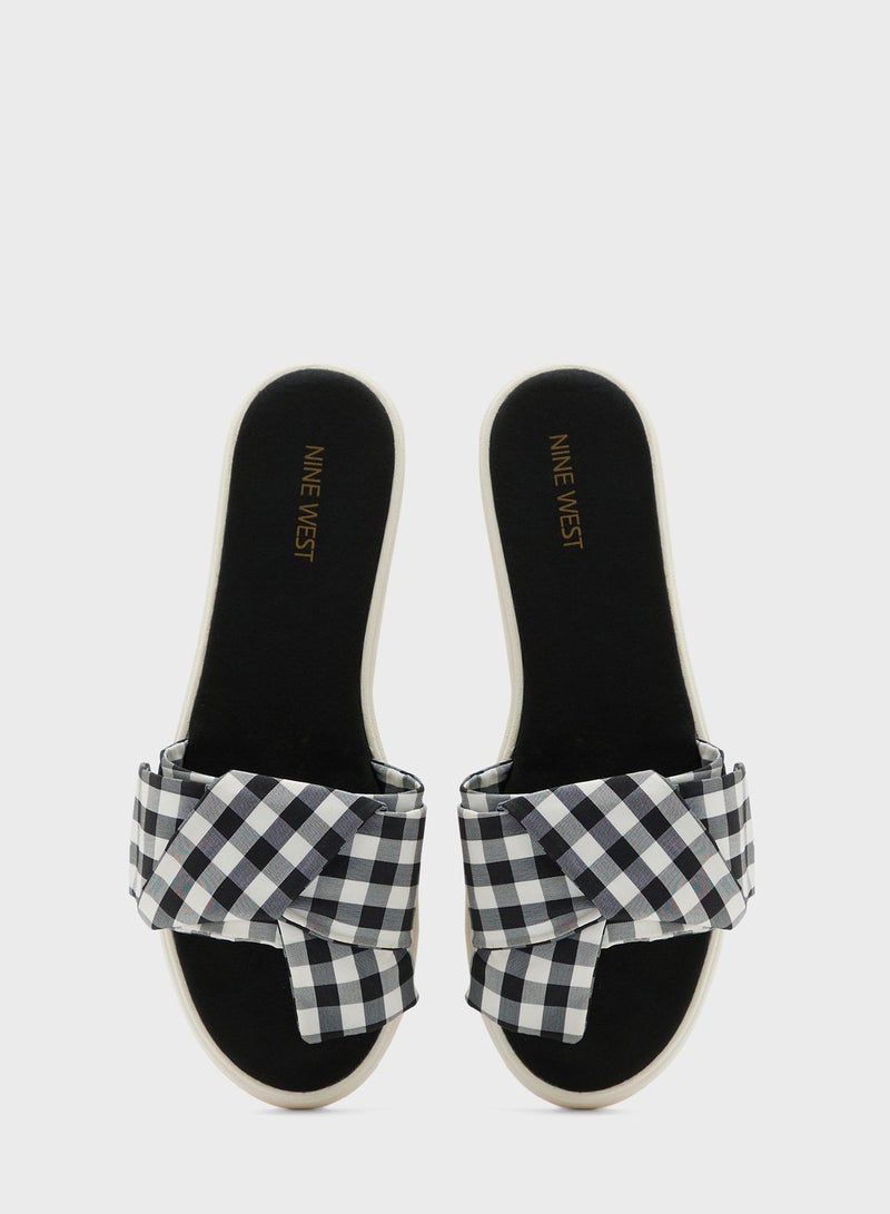 Checked Sandals