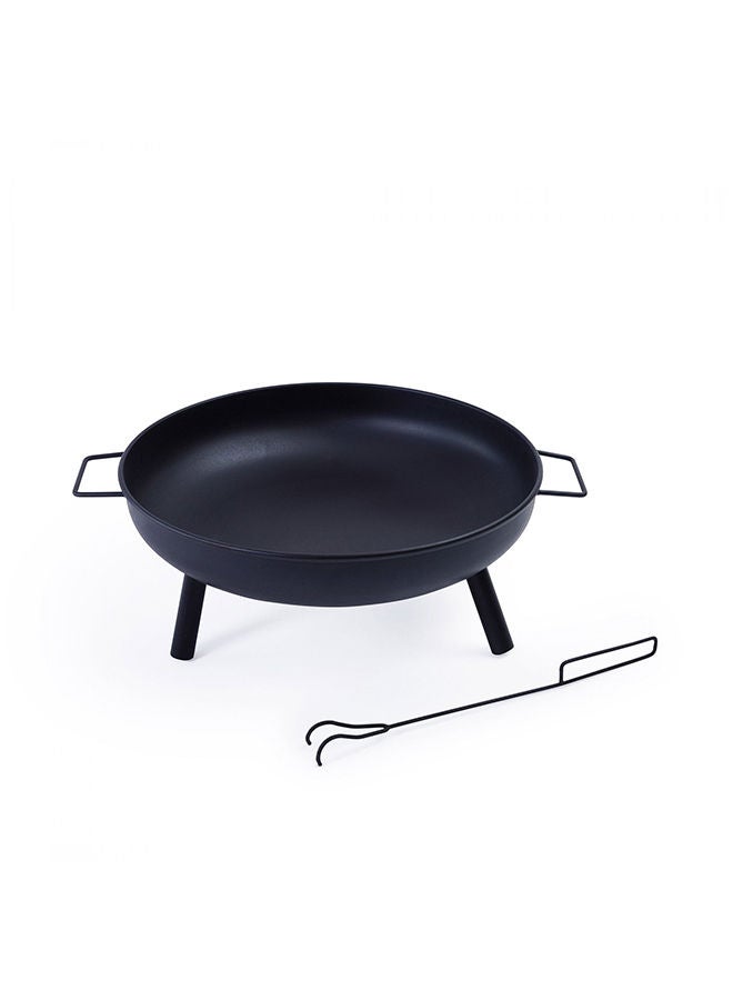 Pan Home Round  Fire Pit |  Metal material | Black color | 68x58x23cm