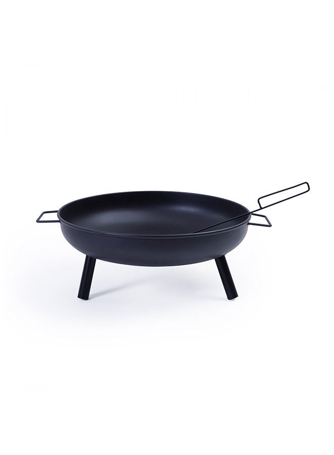 Pan Home Round  Fire Pit |  Metal material | Black color | 68x58x23cm