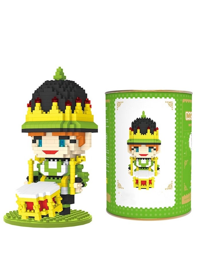 Magic Button Building Block Plastic Micro Particle Assembly Building Block Toy Doll