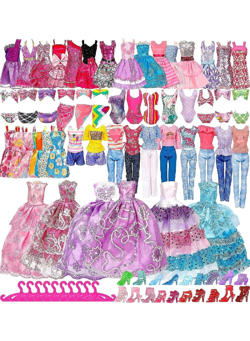 50 Doll Clothes And Accessories For Girls Birthday Gifts