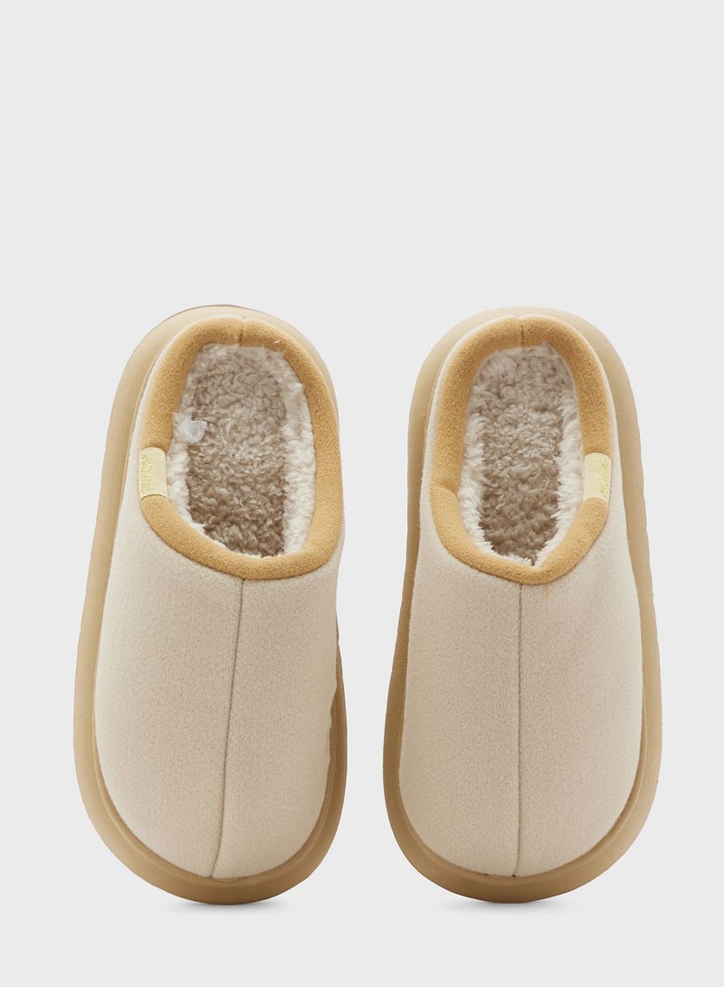 Closed Toe Chunky Bedroom Slippers