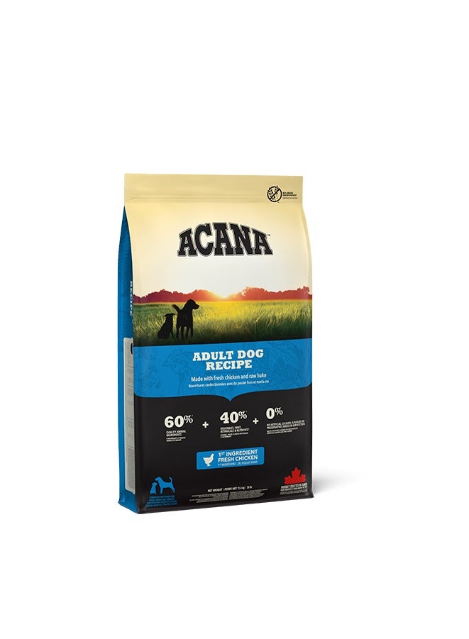 Acana Adult Recipe Dry Dog Food 11.4kg