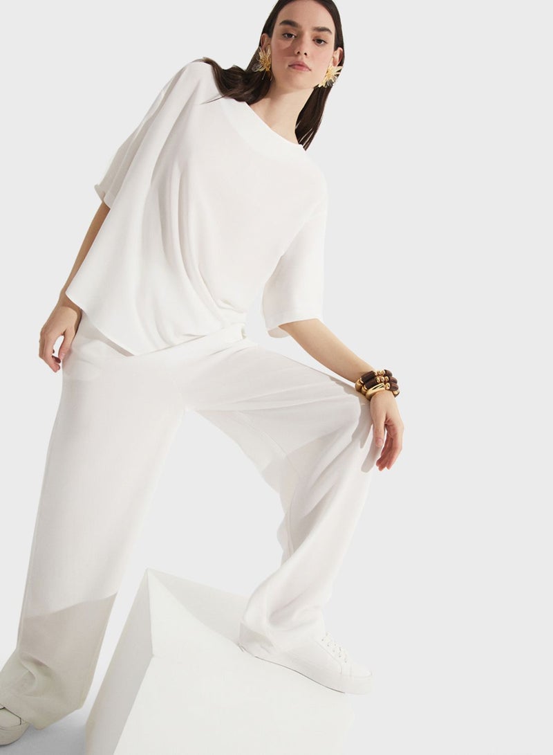 High Waist Pants & Top Set