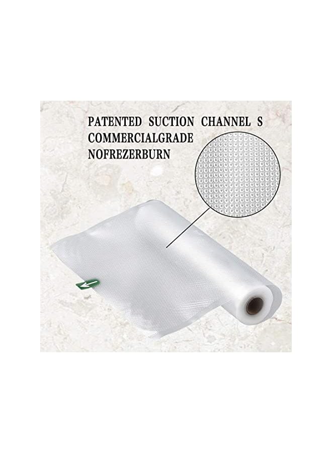 Packaging Machine Sealer Rolls,Food Vacuum Bag Roll For Food Preservation And Food Storage,2 Volume 20Cm X 500Cm Food Vacuum Sealer Bags (4 Pack)