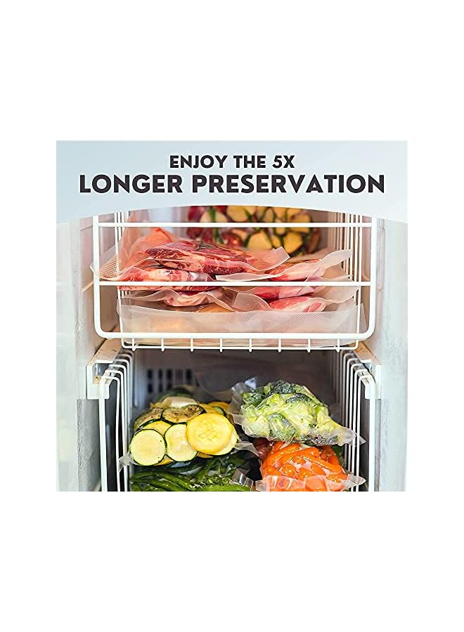 Sealer Machine With Automatic Bag Detection - Bragmart Automatic Vacuum Sealing Machine - Compact Design - Dry & Moist Food Modes - Comes With 20 Pre-Cut Food Bags