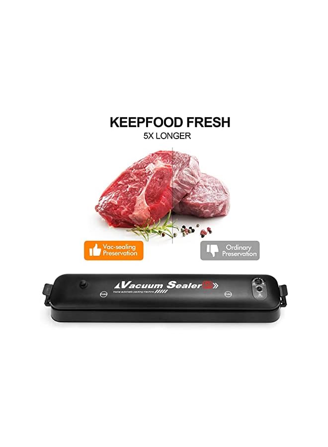 Portable Food Saver Vacuum Sealer Machine With 2-Functions For Fruits, Nuts, Meat, Sweets, Vegetables, With 50 Pieces Sealed Bags.