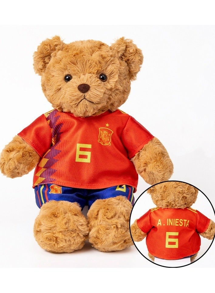 2024 Mascot Plush Toy Football Teddy Bear Doll