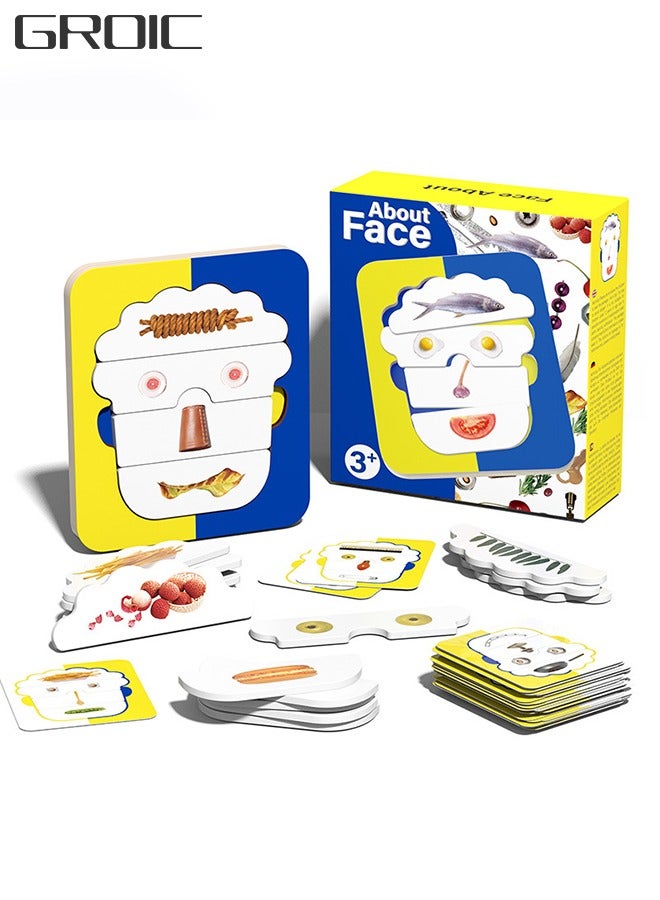 Social Emotional Learning Toys, Face Toddler Puzzles, Facial Expressions and Emotional Flashcards Preschool Learning Activities Sensory Toys for Kids Understanding Things and Art Enlightenment