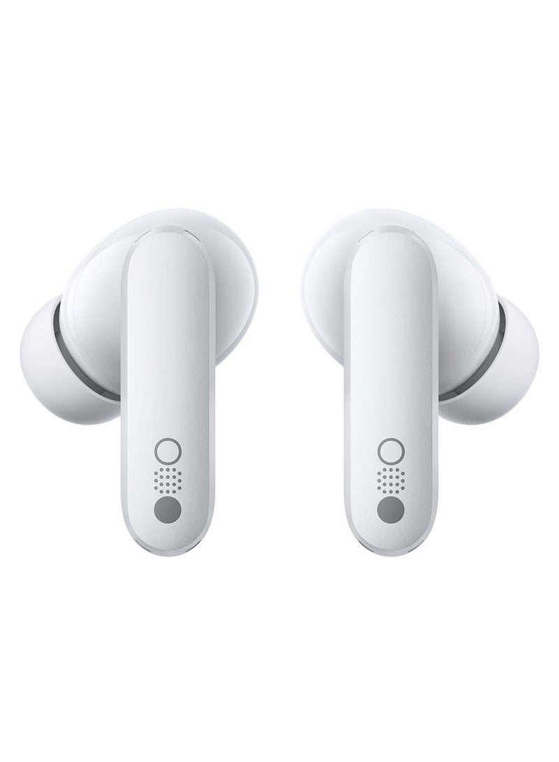 Buds, With Dirac Opteo For Hifi Sound And Ultra Bass Technology, Upto 42dB Noise Cancellation With 35.5 Hours Of Playback Time, Dual Connection Supported Light Grey