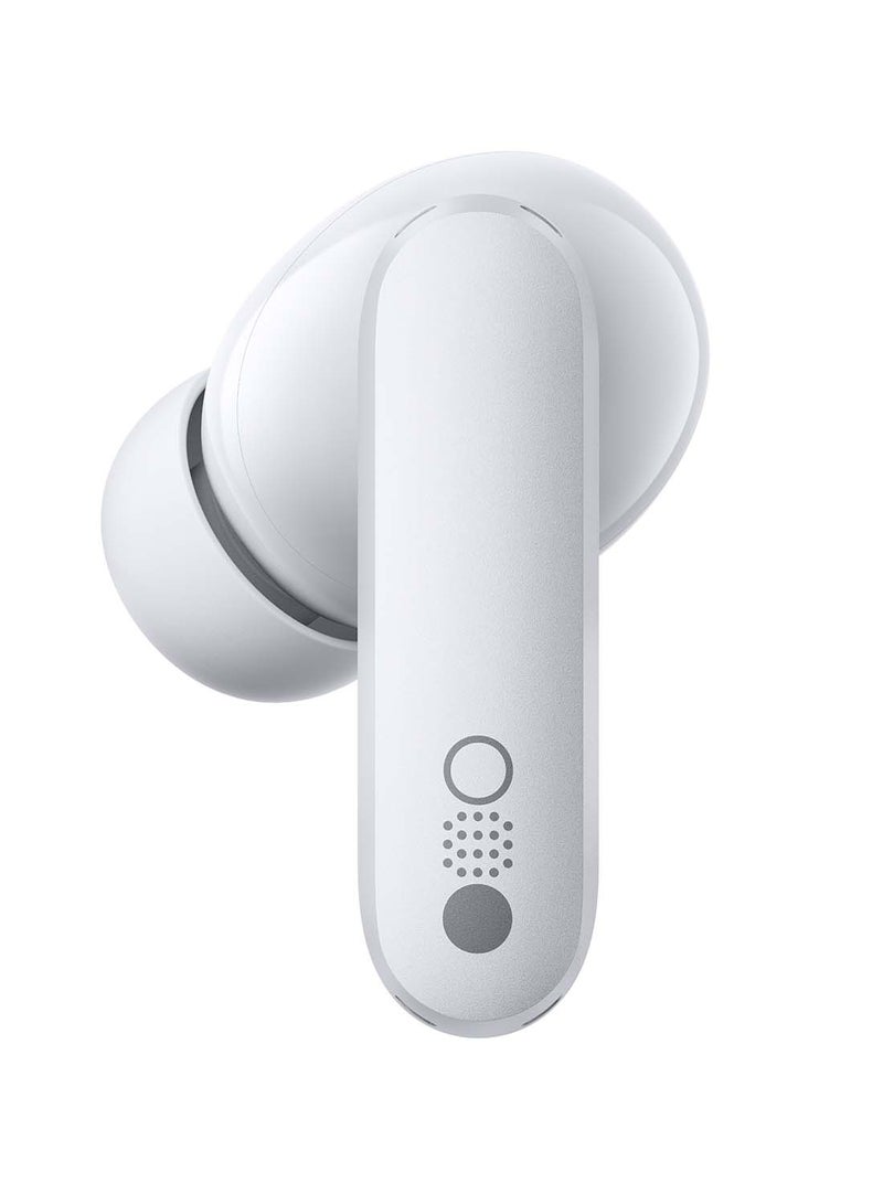 Buds, With Dirac Opteo For Hifi Sound And Ultra Bass Technology, Upto 42dB Noise Cancellation With 35.5 Hours Of Playback Time, Dual Connection Supported Light Grey