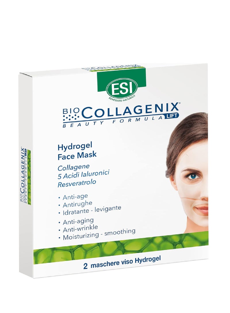 ESI BIOCOLLAGENIX HYDROGEL FACE MASK 2'S
