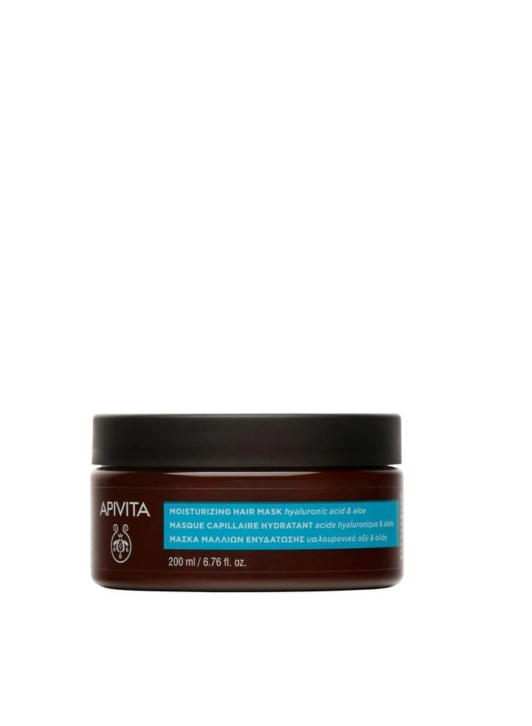 APIVITA MOISTURIZING HAIR MASK WITH HYALURONIC ACID 200ML
