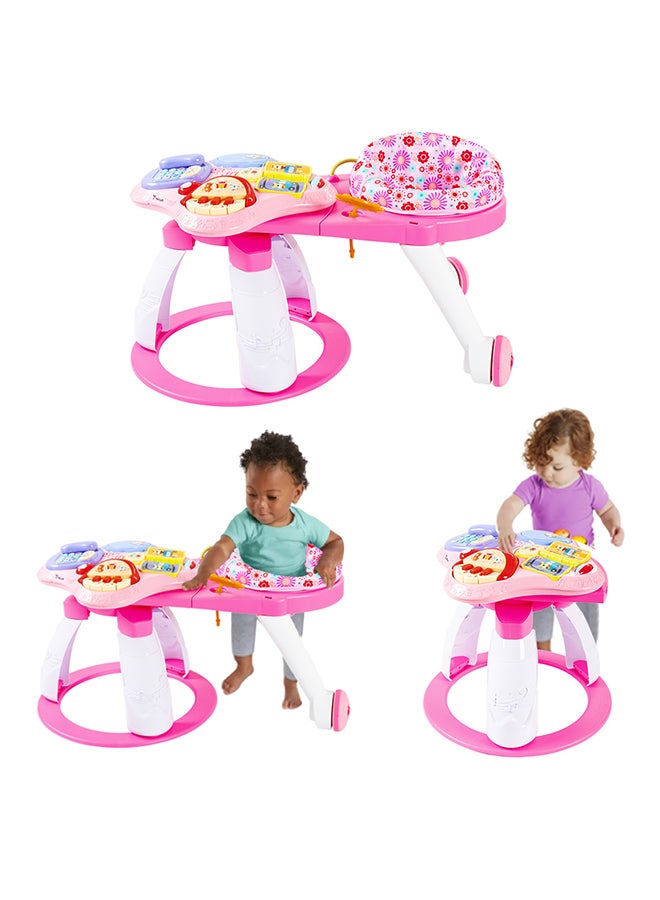 TEKNUM 3-in-1 Walker and Activity Center- Pink