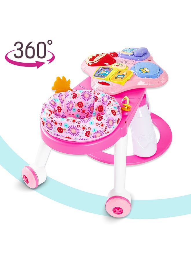 TEKNUM 3-in-1 Walker and Activity Center- Pink