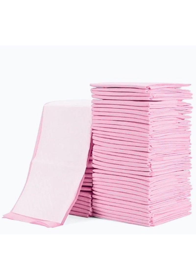 Pack Of 60 Disposable Changing Mats, Pink, 60 CM X 45 CM