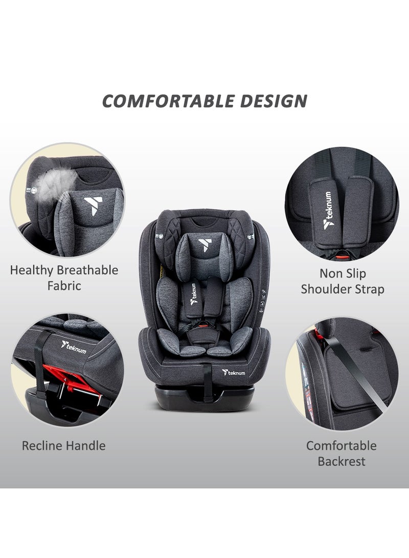 Evolve 2 Car Seat 0-12Yrs - Dark Grey