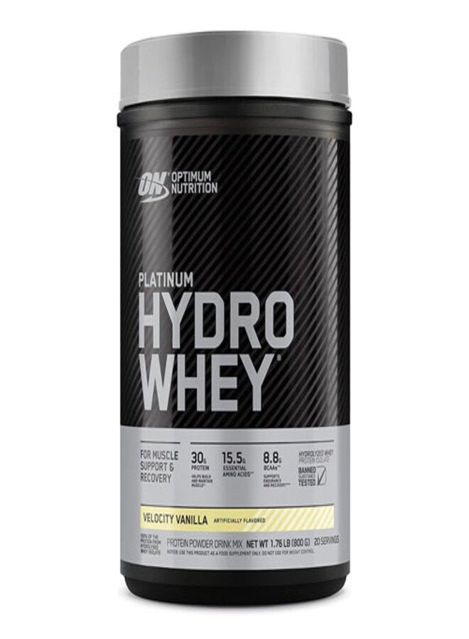 Platinum Hydro Whey Protein Powder 800gm Velocity Vanilla