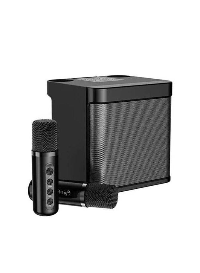 YS 203 Portable Wireless Bluetooth Karaoke Speaker With Dual Microphone