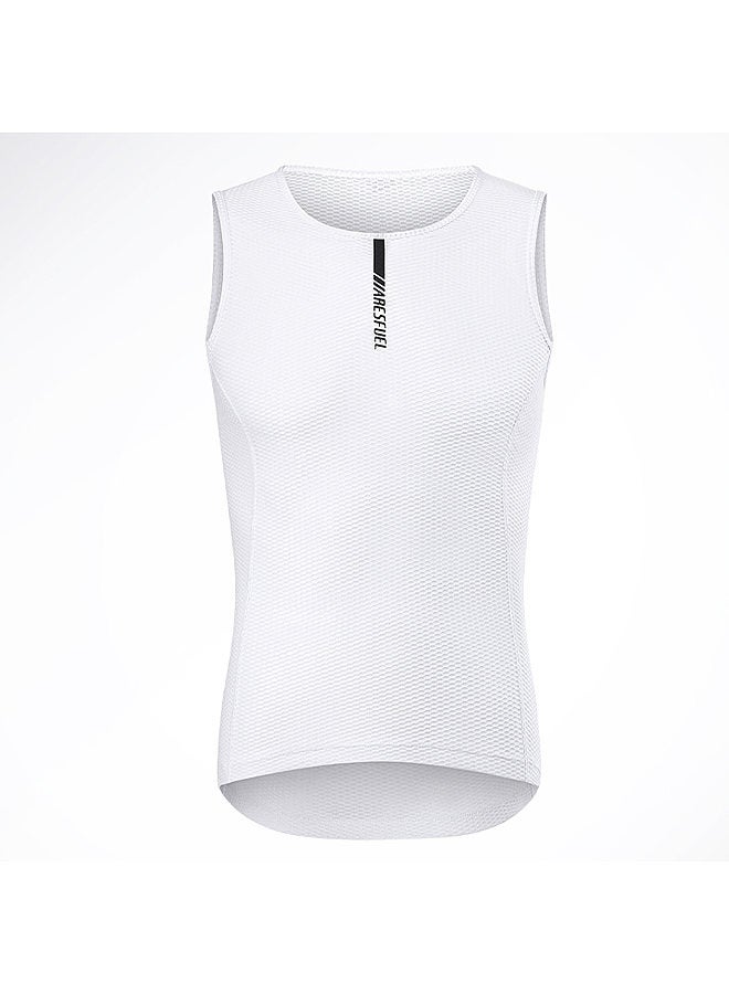 Men Vest Undershirt Breathable Quick-Dry Base Layer Sleeveless Jersey for Bicycle Clothing Men Sweat-Wicking Optimal Comfort Men's Cycle Vest