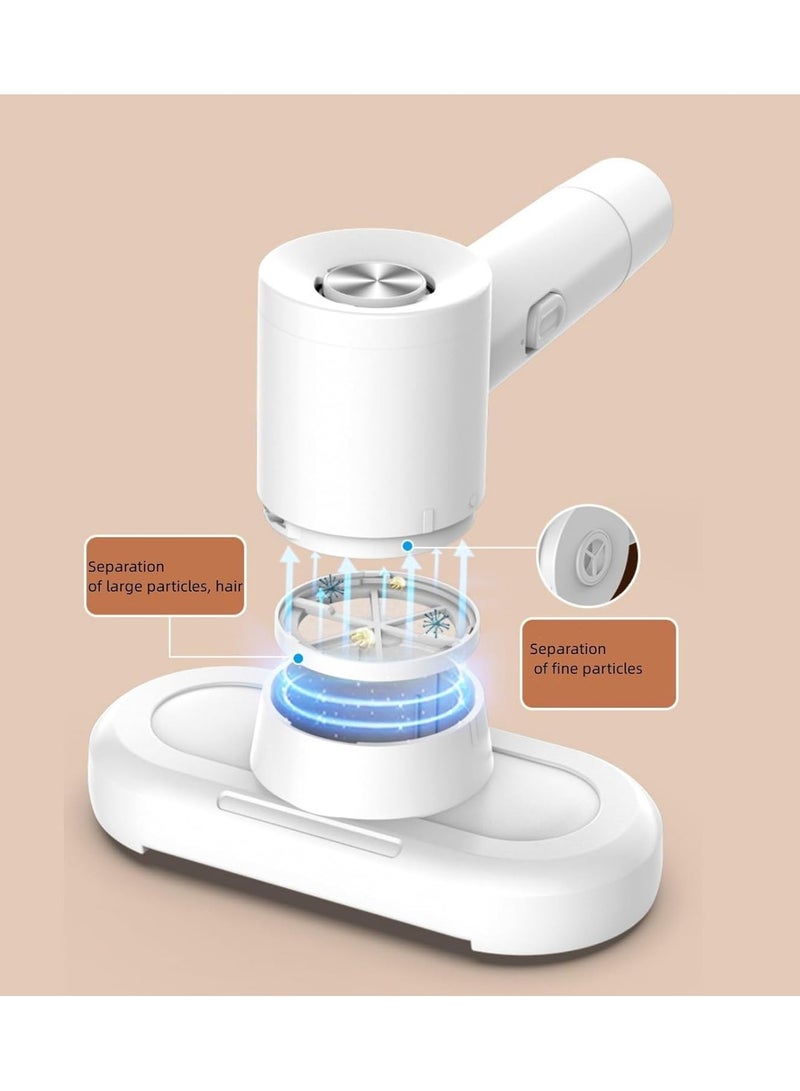 Bed Vacuum Cleaner, Handheld Deep Mattress Vacuum Cleaner, 12KPa Strong Suction, Vacuum Cleaner for Removing Dust from Your Home for Mattress Pillow Sofa Carpet Cleaning