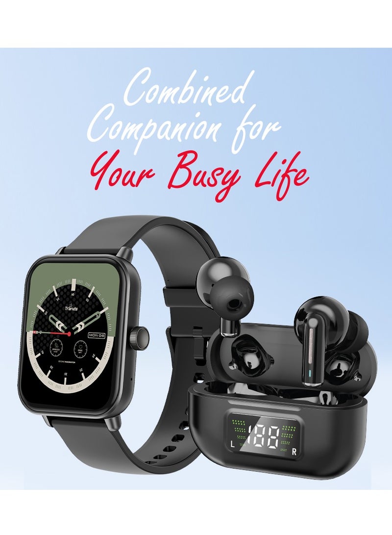 Trands Smart Watch Earbuds Combo