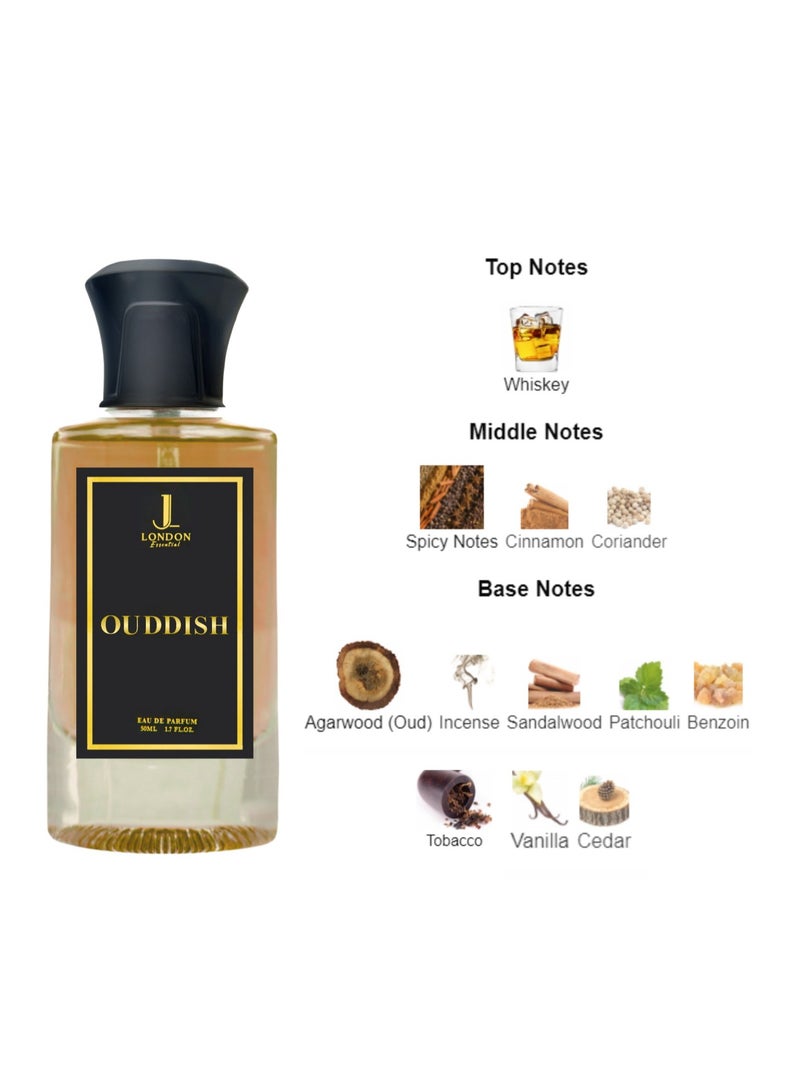 JAN LONDON ESSENTIAL EDP OUDDISH Perfume For Men And Women Inspired by TOPAKO OUD TOM FORD 50ml
