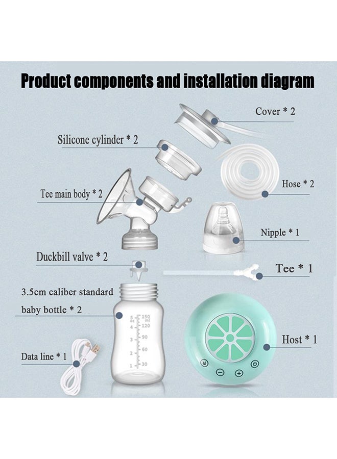 Bilateral Electric Breast Pump - White